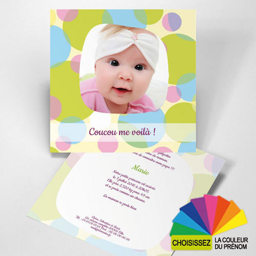 Personnaliser et commander Bulles colores