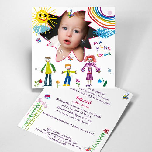 Commande  SAINT ANDRE DES EAUX , Dessin d'enfant - p'tite soeur